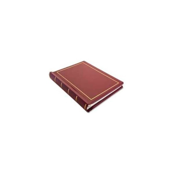 Wilson Jones Minute Book, 8-1/2" x 11", Red Leather Cover, 250 Pages/Book 39611 - main